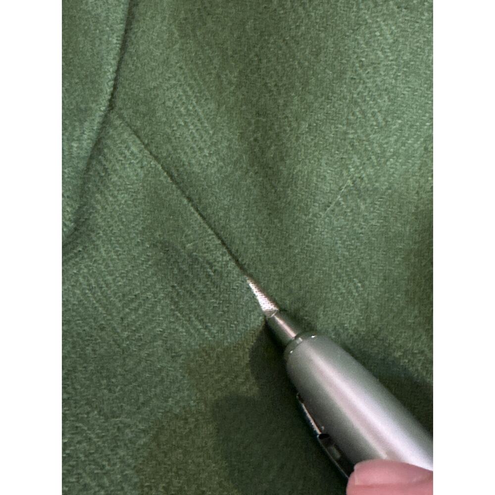 Vintage Pendleton Women’s 2-Button Virgin Wool Blazer Green Made in USA Sz 12 - Picture 15 of 15